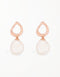 Sterling Silver Teardrop Freshwater Pearl Drop Earrings